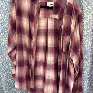 Sonoma Purple and Pink Plaid Shirt